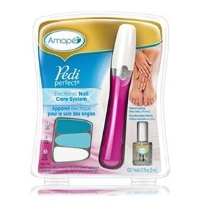 AMOPE PEDI PERFECT ELECTRONIC NAIL CARE SYSTEM - PINK (BRAND NEW)